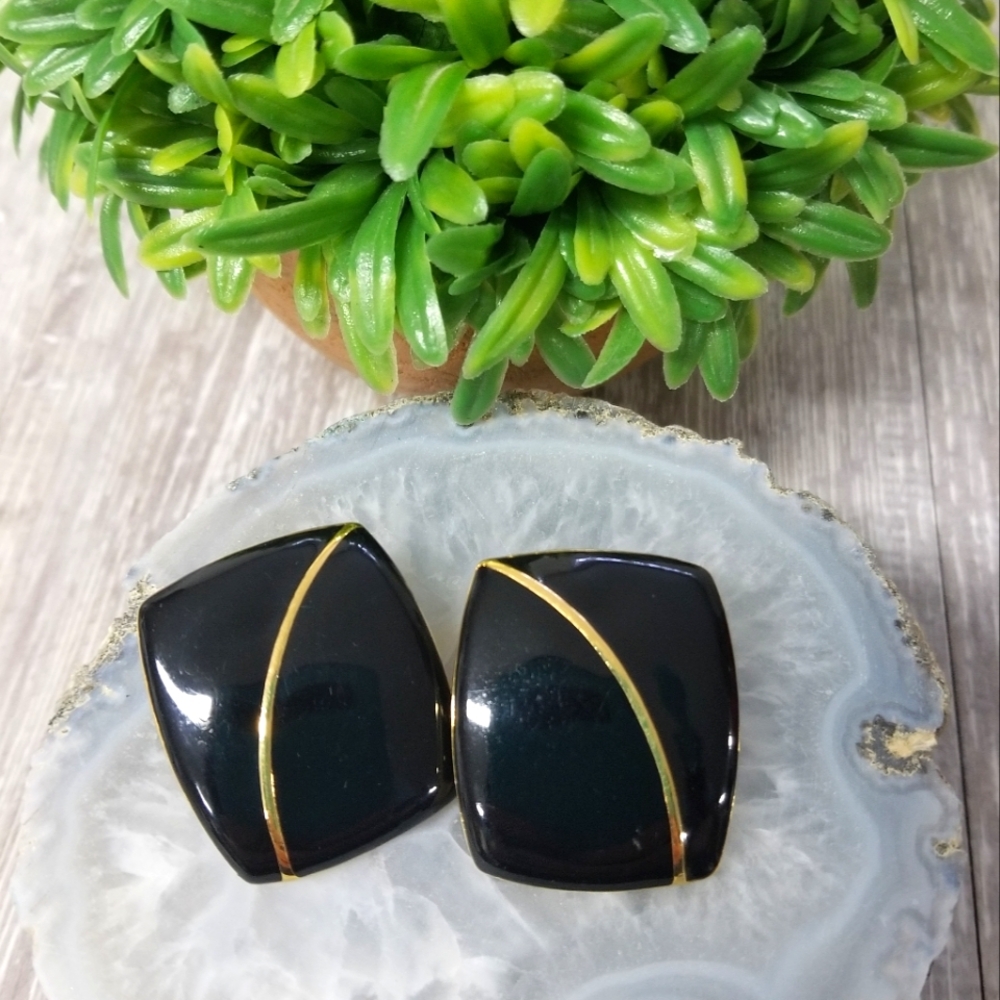 Vintage Monet Clip Earrings